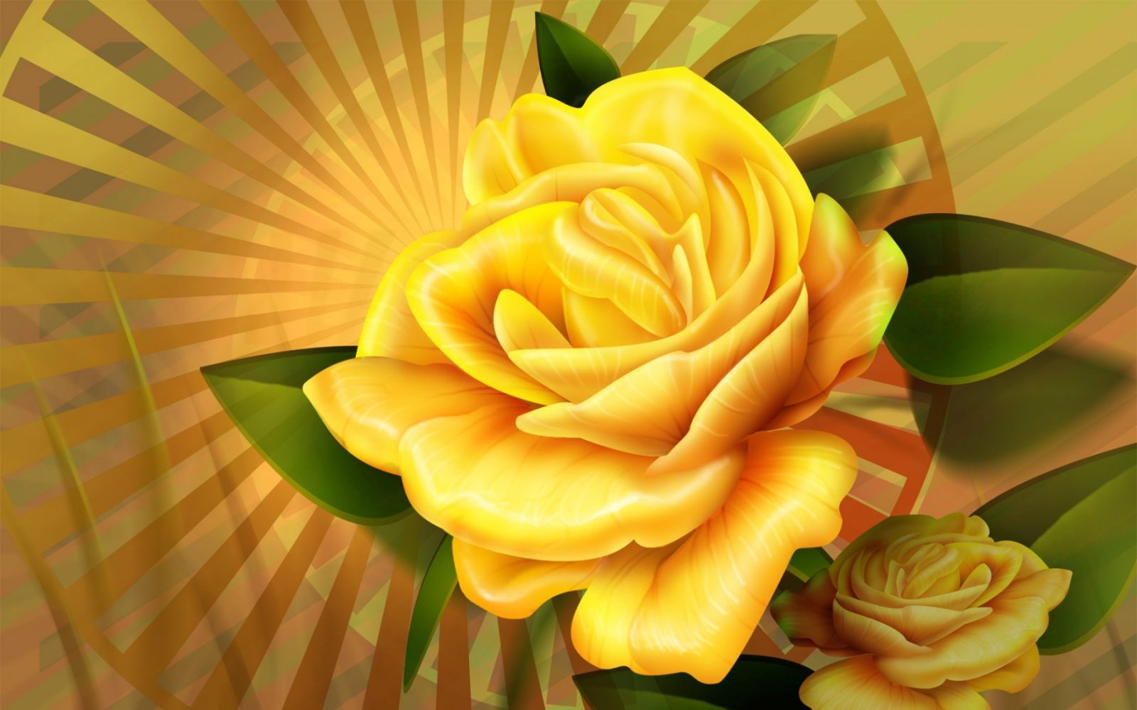Dibujo de una rosa amarilla